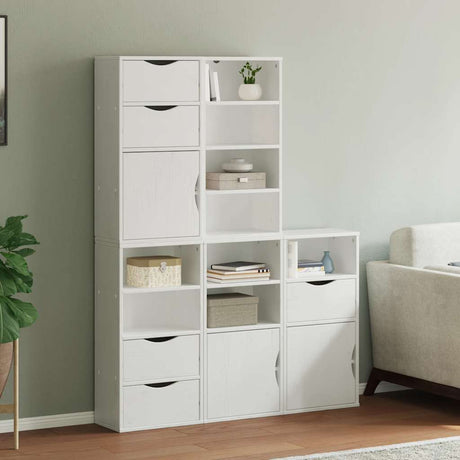 Side Cabinets 4 Pcs &quot;Odda&quot; 40X24X79 Cm Solid Wood Pine