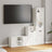 5 Piece Tv Units With Storage Odda Solid Wood Pine