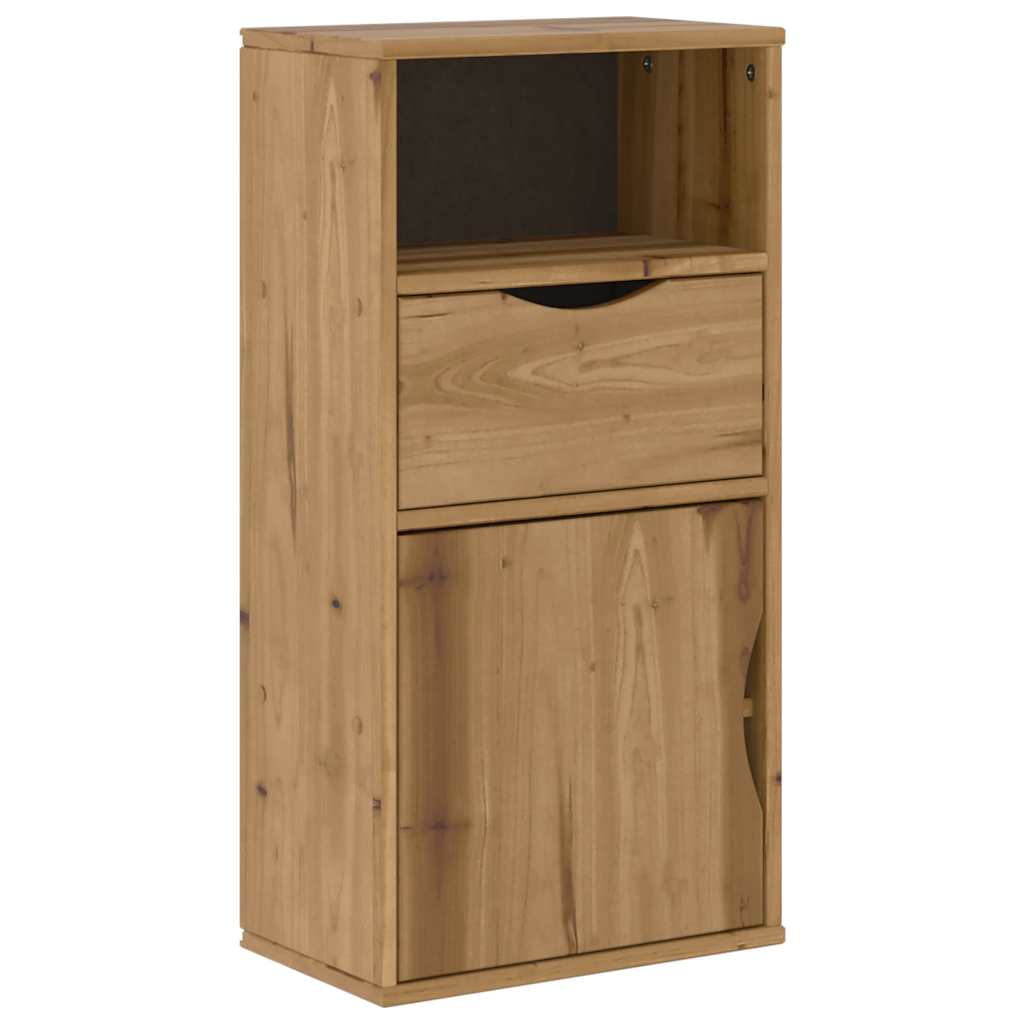 5 Piece Tv Units With Storage Odda Solid Wood Pine