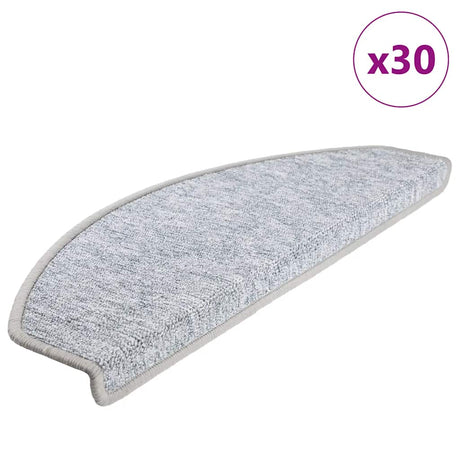 Stair Mats 30 Pcs Light Grey 65X24X4 Cm