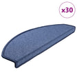 Stair Mats 30 Pcs Blue 65X24X4 Cm