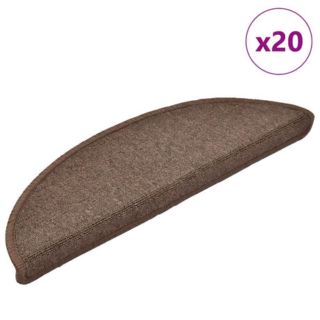 Carpet Stair Treads 15 Pcs Brown