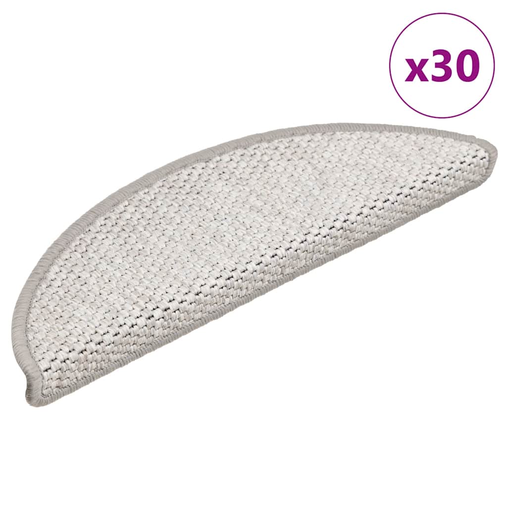 Stair Mats Self-Adhesive Sisal-Look 30 Pcs