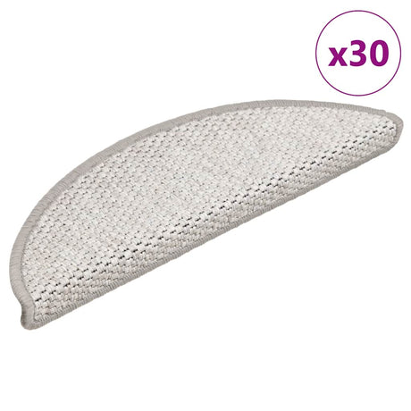 Stair Mats Self-Adhesive Sisal-Look 30 Pcs