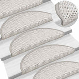Stair Mats Self-Adhesive Sisal-Look 30 Pcs