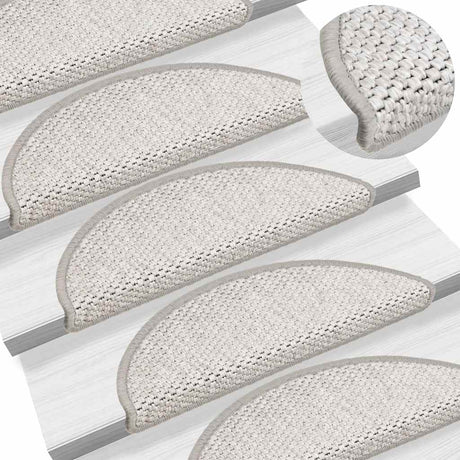 Stair Mats Self-Adhesive Sisal-Look 30 Pcs