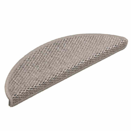 Stair Mats Self-Adhesive Sisal-Look 30 Pcs Silver