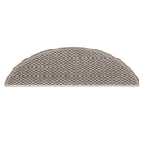 Stair Mats Self-Adhesive Sisal-Look 30 Pcs Silver