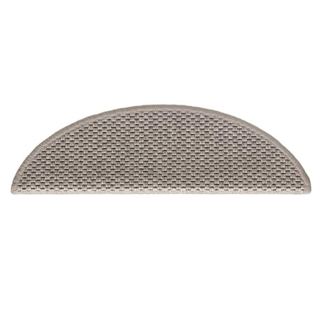 Stair Mats Self-Adhesive Sisal-Look 30 Pcs Silver