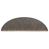 Stair Mats Self-Adhesive Sisal-Look 30 Pcs Brown Beige