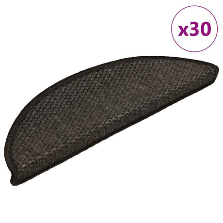 Stair Mats Self-Adhesive Sisal-Look 30 Pcs