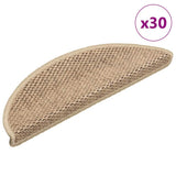 Stair Mats Self-Adhesive Sisal-Look 30 Pcs