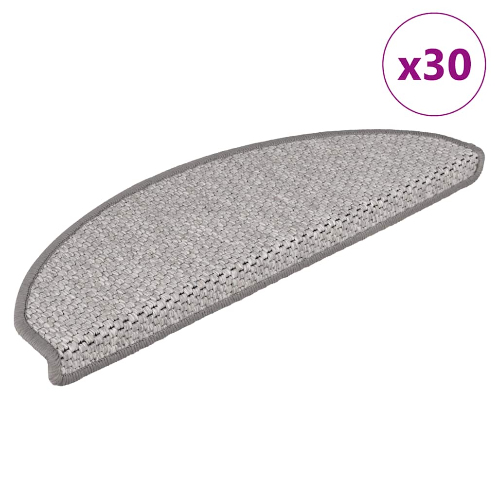 Stair Mats Self-Adhesive Sisal-Look 30 Pcs
