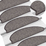 Stair Mats Self-Adhesive Sisal-Look 30 Pcs Brown Beige