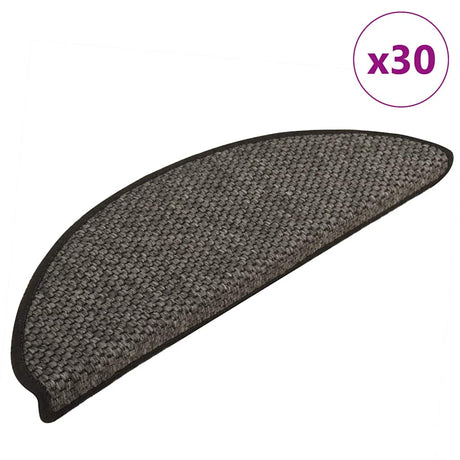 Stair Mats Self-Adhesive Sisal-Look 30 Pcs