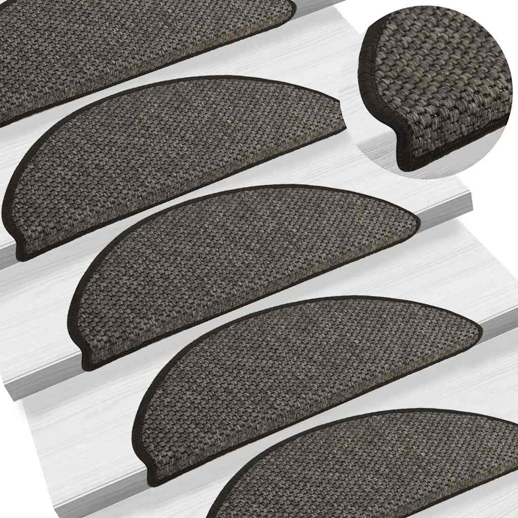 Stair Mats Self-Adhesive Sisal-Look 30 Pcs