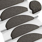 Stair Mats Self-Adhesive Sisal-Look 30 Pcs