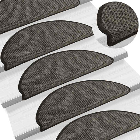 Stair Mats Self-Adhesive Sisal-Look 30 Pcs