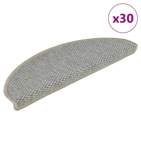 Stair Mats Self-Adhesive Sisal-Look 30 Pcs