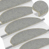 Stair Mats Self-Adhesive Sisal-Look 30 Pcs