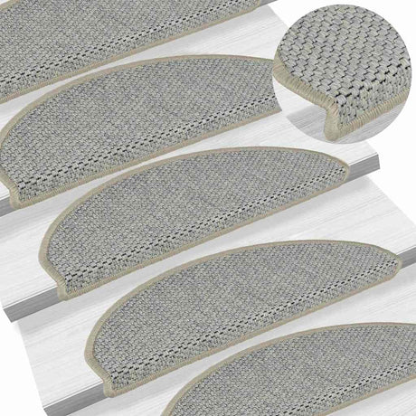 Stair Mats Self-Adhesive Sisal-Look 30 Pcs