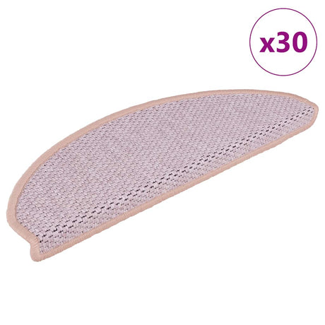 Stair Mats Self-Adhesive Sisal-Look 30 Pcs