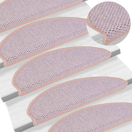 Stair Mats Self-Adhesive Sisal-Look 30 Pcs
