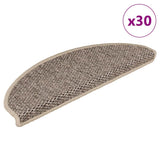 Stair Mats Self-Adhesive Sisal-Look 30 Pcs