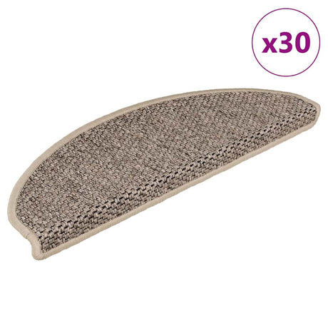 Stair Mats Self-Adhesive Sisal-Look 30 Pcs