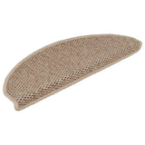 Stair Mats Self-Adhesive Sisal-Look 30 Pcs