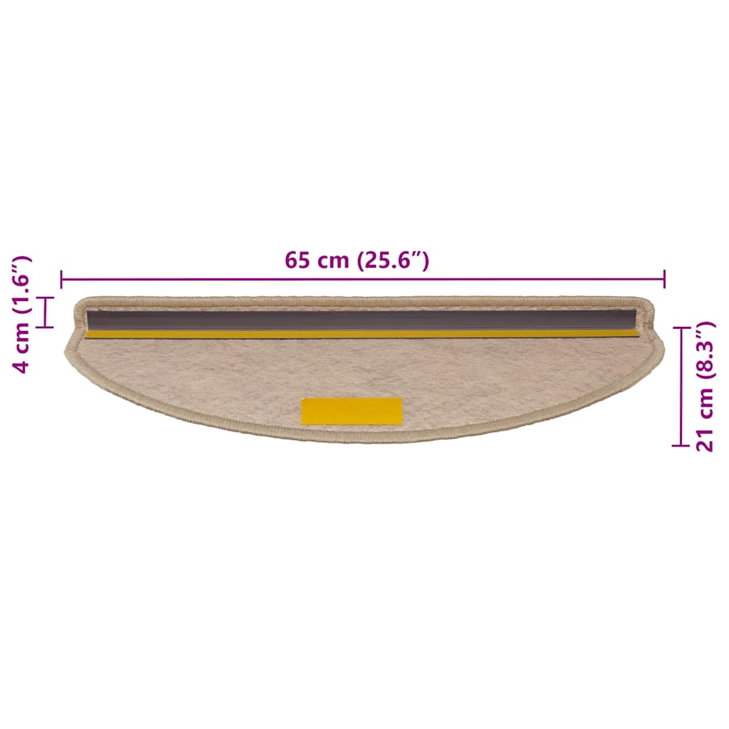 Stair Mats Self-Adhesive Sisal-Look 30 Pcs
