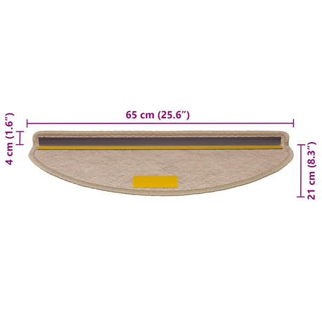 Stair Mats Self-Adhesive Sisal-Look 30 Pcs