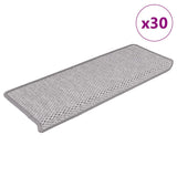 Stair Mats Self-Adhesive Sisal-Look 15 Pcs 65X21X4 Cm Green