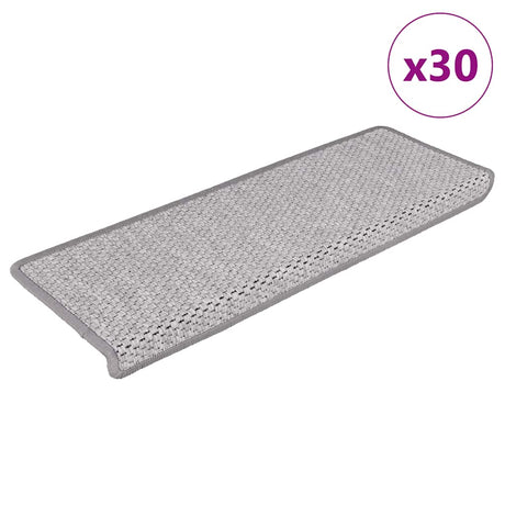 Stair Mats Self-Adhesive Sisal-Look 15 Pcs 65X21X4 Cm Green