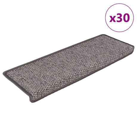 Stair Mats Self-Adhesive Sisal-Look 15 Pcs 65X21X4 Cm Green