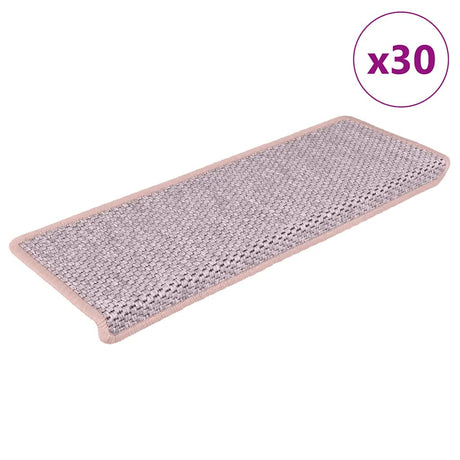 Stair Mats Self-Adhesive Sisal-Look 15 Pcs 65X21X4 Cm Green