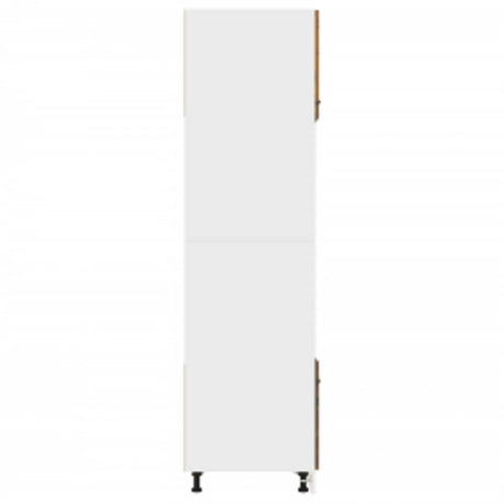 Microwave Cabinet Lyon Smoked Oak 60X57X207 Cm Engineered Wood