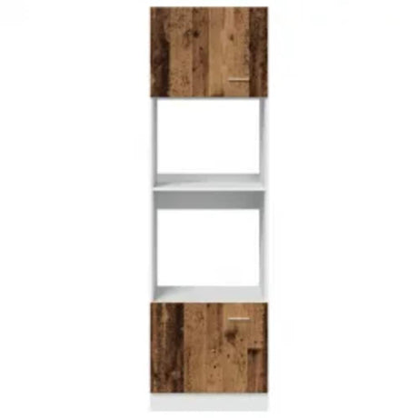 Microwave Cabinet Lyon Old Wood 60X57X207 Cm Engineered Wood