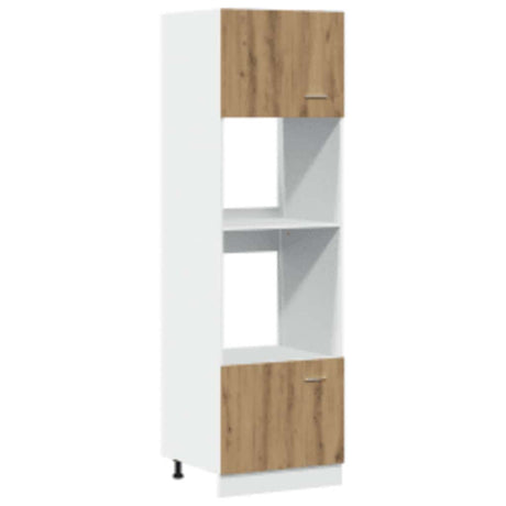 Microwave Cabinet Lyon Artisan Oak 60X57X207 Cm Engineered Wood