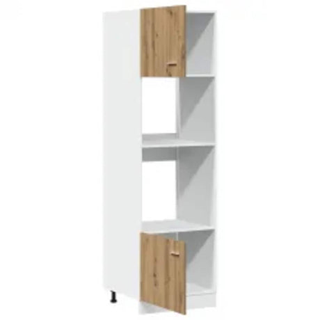 Microwave Cabinet Lyon Artisan Oak 60X57X207 Cm Engineered Wood