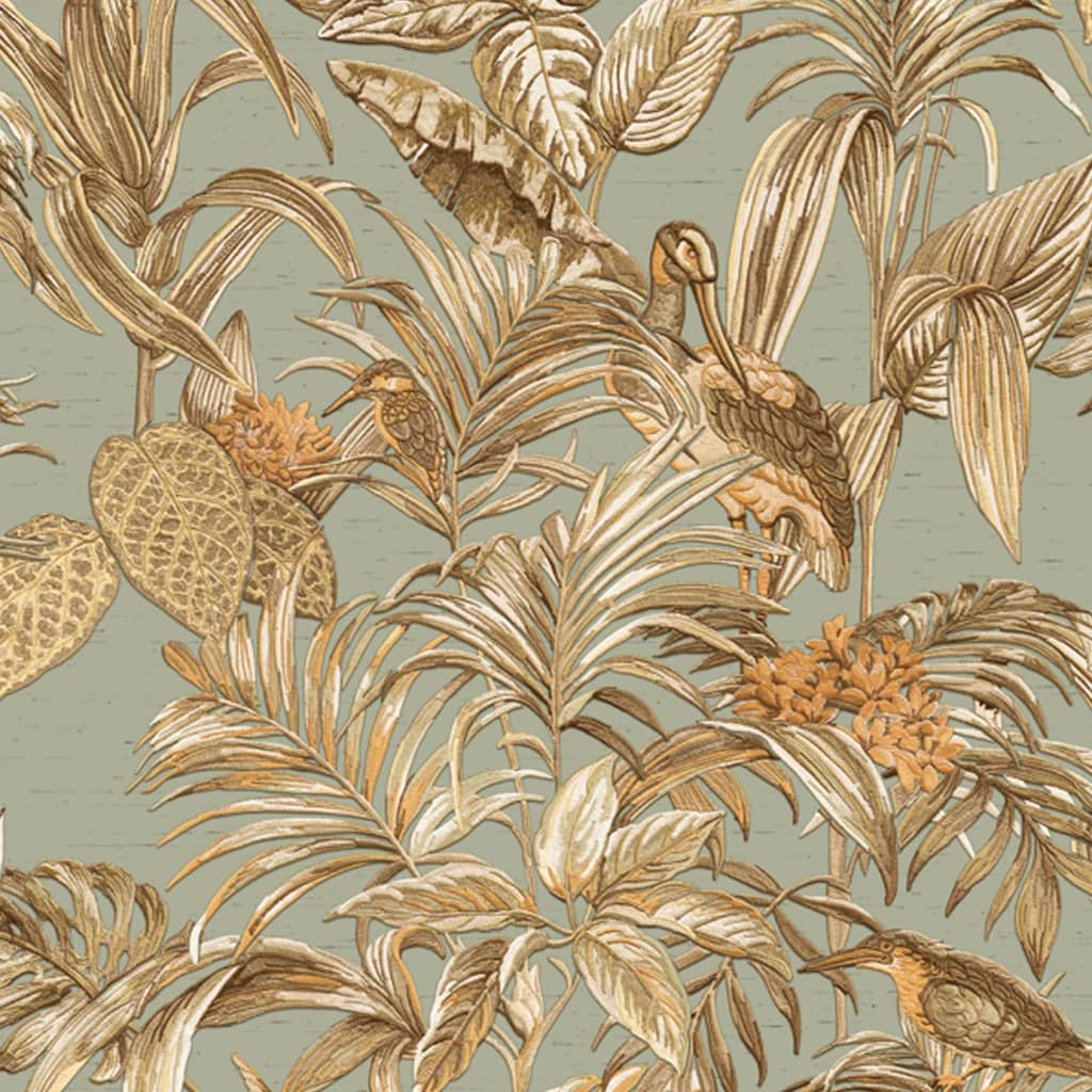 Dutch Wallcoverings Wallpaper Bird-Of-Paradise