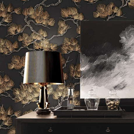 Dutch Wallcoverings Wallpaper Pine Tree