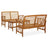 3 Piece Garden Lounge Set Solid Acacia Wood