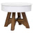 Coffee Table Solid Reclaimed Wood 60x45 cm White