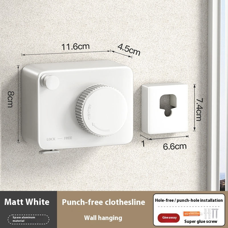 Retractable Clothesline - Indoor & Outdoor, Space-Saving Design (4.2m/4.8m)