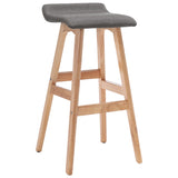 Bar Stool Light Grey Fabric