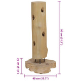 Wine Rack for 8 Bottles 40x30x80 cm Solid Teak Wood
