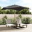 Garden Parasol with Wooden Pole Terracotta 300x300x273 cm