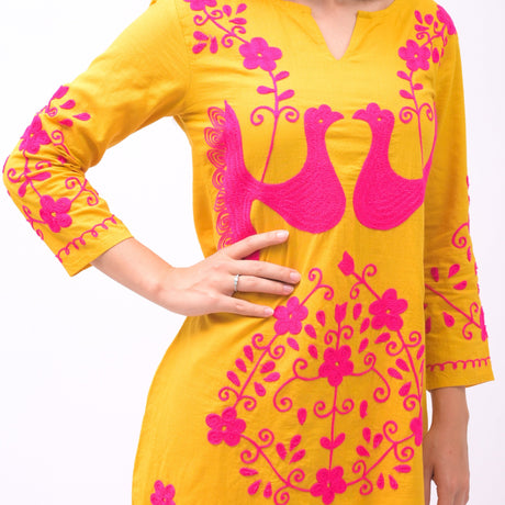 Bohemian Meditation Yellow Dress - Breathing Soul
