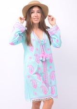 Tranquility Breeze Kaftan Cover-Up Dress
